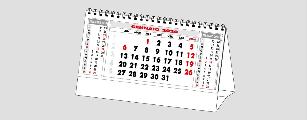 Calendario Da Tavolo 2020